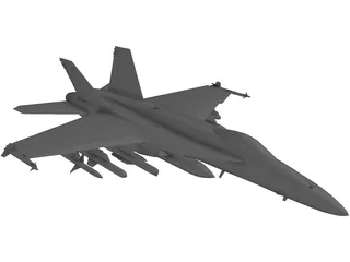 F-18E 3D Model