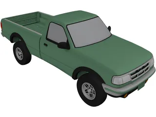 Ford Ranger XLT Pickup 4x4 (1994) 3D Model