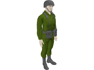 Soldier Male 3D Model