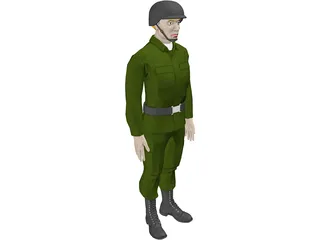 Soldier Male 3D Model