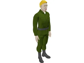 Soldier Male 3D Model