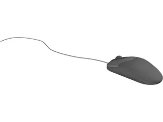 Optical Mouse 3D Model