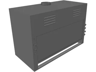 6 Inch Laboratory Fume Hood 3D Model