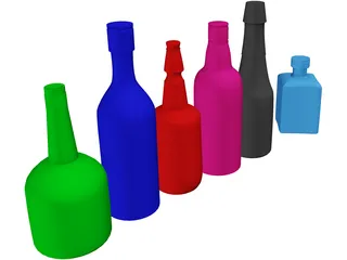 Bottles 3D Model