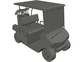 Golf Cart 3D Model