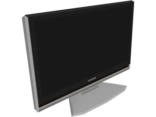 TV Toshiba Regza Z1000 3D Model