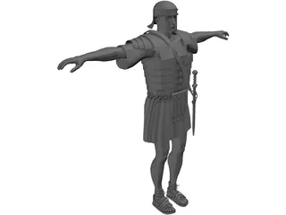 Roman Soldier 3D Model