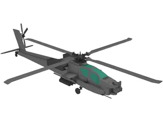 Boeing AH-64 Apache 3D Model