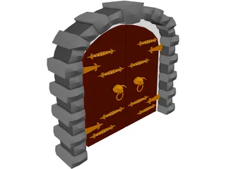 Archway Door 3D Model