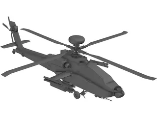 Boeing AH-64D Apache 3D Model