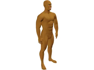 Muscle Man 3D Model