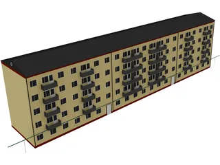 Building Apartment 3D Model