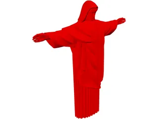 Christ Statue in Rio 3D Model