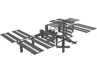 International Space Station 3D Model