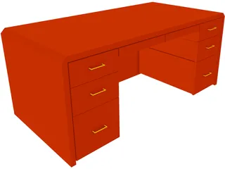 Desk 3D Model