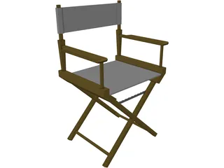 Chair Directors 3D Model