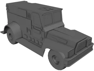 Armored Truck 3D Model