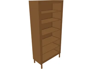 Bookshelf 3D Model