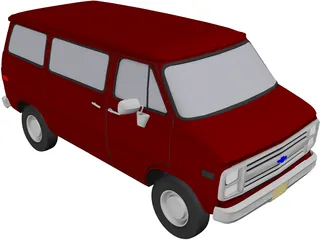 Chevrolet Van (1985) 3D Model