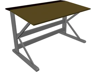 Desk 3D Model