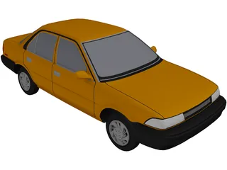 Toyota Corolla (1990) 3D Model