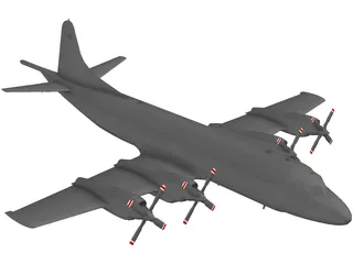 Lockheed P-3C Orion 3D Model