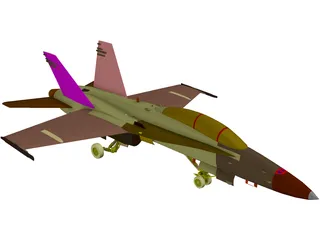 F-18D 3D Model