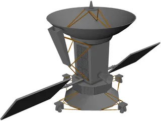 Magellan Satellite 3D Model