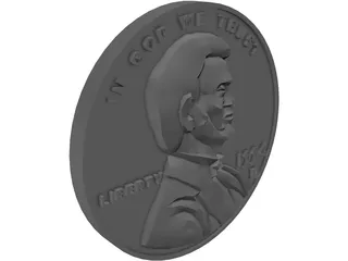Coin Penny 3D Model