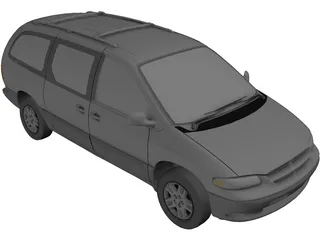 Dodge Caravan (1996) 3D Model