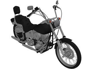 Harley-Davidson Softail (1987) 3D Model