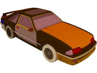 Ford Mustang (1989) 3D Model