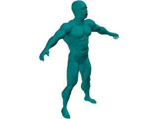 Muscle Man 3D Model