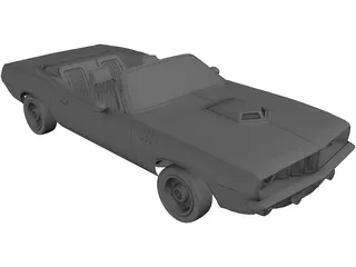 Plymouth Barracuda Cabrio (1970) 3D Model