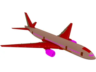 Boeing 777 3D Model