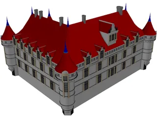 Castle French 3D Model