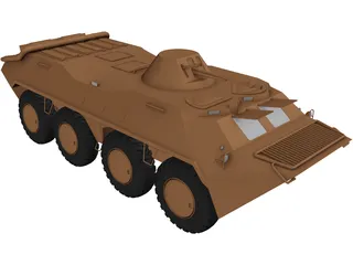 BTR-70 3D Model