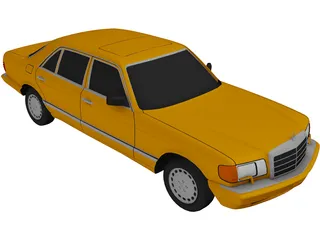 Mercedes-Benz SEL (1990) 3D Model