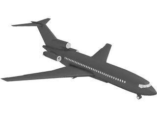 Boeing 727-200 3D Model