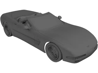 Chevrolet Corvette Convertible (2002) 3D Model