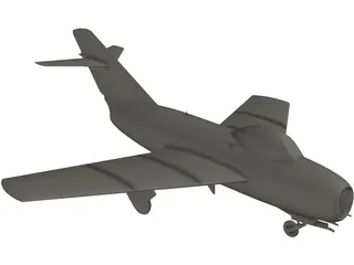 MiG-15 3D Model