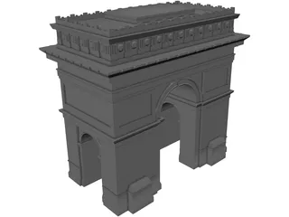 Arc of Triumf Paris 3D Model