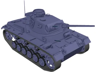 Panzer III 3D Model