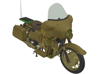 Moto Guzzi 700cc 3D Model