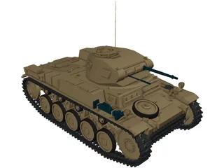 Panzer II 3D Model