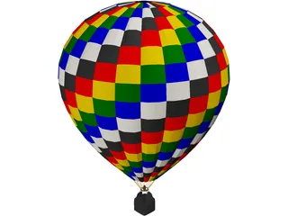 Hot Air Balloon 3D Model