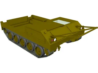 M454 Pershing Missile Carrier 3D Model