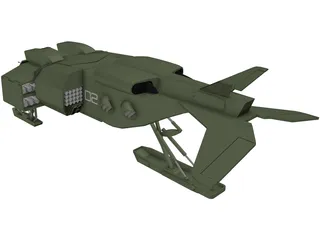 UD 1L Drop Ship 3D Model