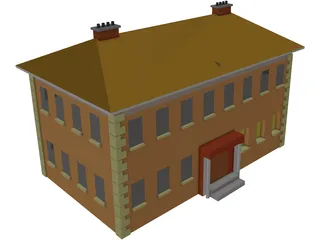 Mansion Georgian 3D Model