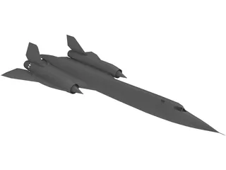 Lockheed SR-71 Blackbird 3D Model